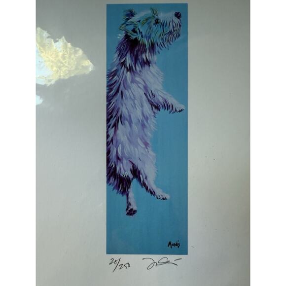 Yorkie Artisan Print 8x 10 Numbered Signed Art Print 20/250 Colorful Whimsy - Picture 2 of 8